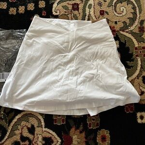victoria’s secret pink white crossover mini skort
